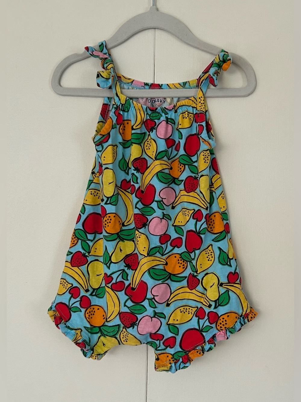 Fruit Patterned Toddler Romper